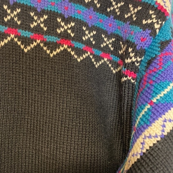 Fair Isle Stowe Woolens Vermont 100% Wool Vintage 1980’s Made In USA - Picture 8 of 11